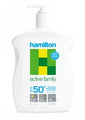 Sunscreen Hamilton 1L Active Family Lotion Spf50+ Bottle