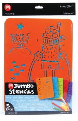 Stencil Micador A4 Jumbo Set Of 5