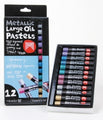 Crayons Micador Oil Pastels Metallic Bx12