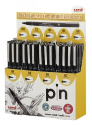 Marker Uni Pin 5 Dozen Assorted Display Black