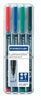 Marker Pen Staedtler Lumocolor Permanent 318 0.6Mm F Asst Wlt4