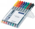 Marker Pen Staedtler Lumocolor Permanent 318 0.6Mm F Asst Wlt8