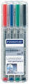 Marker Ohp Staedtler 316 Water Sol F Asst Wlt4