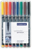 Marker Ohp Staedtler 317 Perm Med Asst Wlt8