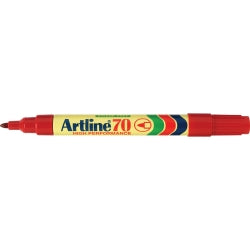Marker Artline 70 Permanent 1.5Mm Bullet Nib Red