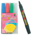 Marker Artline Poster Tempera 4Mm Wlt4 Primary Colours