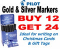 Marker Pilot Extra Fine 24 For 12 Price Gold And Silver Deal2