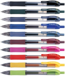Pen Zebra Rb Sarasa Gel Retract Med Black