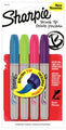 Marker Sharpie Brush  Tip  Fashion Colours Assorted Pkt 4