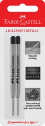 Pen Refill Faber Bp Med Blk Crd2