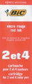Pen Refill Bic Bp 4 Col Red