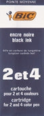 Pen Refill Bic Bp 4 Col Black