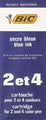 Pen Refill Bic Bp 4 Col Blue