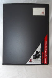 Display Book A3 Colby Fabric Edge 20Pg Black