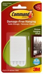 Picture Hanging Strip Command Med Adhesive 17201