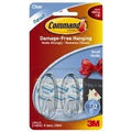 Clear Hooks Command Small Adhesive 17092Clr
