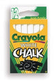 Chalk Crayola White 12'S