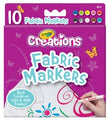 Crayola Creations Fineline Fabric Markers 10'S