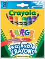 Crayons Crayola Washable Lge Pk8