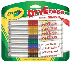 Marker Crayola Whiteboard Asst  Wlt 8