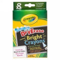 Crayons Crayola Dry Erase Whiteboard Washable Brights Pk8
