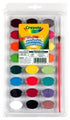 Paint Set Crayola Watercolours W/Brush Pk24