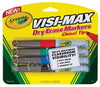 Marker W/B Crayola Visi Max Dry Erase 4'S Asst Colours