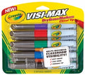 Marker W/B Crayola Visi Max Dry Erase 8'S Asst Colours