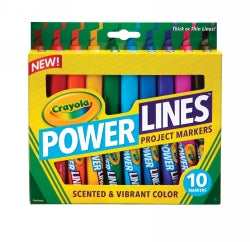 Marker Crayola Project Power Lines Scented&Vibrant Pk10