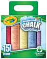 Chalk Crayola Coloured Fun Bucket 15'S