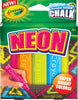 Chalk Crayola Jumbo Special Effects Pk5 Neon