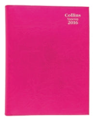 Diary Vanessa Colours Collins A4 1Dtp Assorted Purple/Pink/Blue/Red