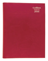 Diary Vanessa Colours Collins A5 Wto Assorted Purple/Pink/Blue/Red