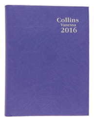 Diary Vanessa Colours Collins B7R Wto Assorted Purple/Pink/Blue/Red