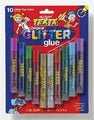 Glitter Glue Texta 10.5Ml Pk10