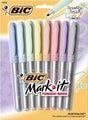 Marker Bic Mark-It Perm Fine Paradise Pastels Pk8