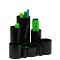 Desk Tidy Italplast Greenr Recycled Black