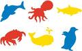 Stencil Ec Sea Life 190X190Mm Set Of 6