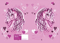 Book Jacket Spencil 9X7 Exercise Pink Horse