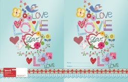 Book Jacket Spencil 9X7 Exercise Love And Peace