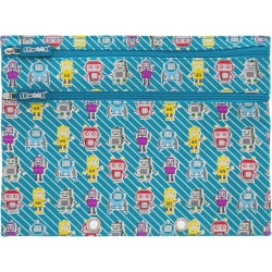 Pencil Case Skweek Binder Nylon With Print Blue