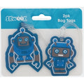 Bag Tags Skweek Rubber Blue Pk2