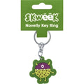 Key Ring Skweek Novelty Rubber Green