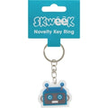 Key Ring Skweek Novelty Rubber Blue