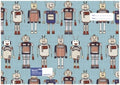 Book Jacket Spencil 9X7 Exercise Robots