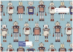 Book Jacket Spencil 9X7 Exercise Robots