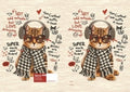 Book Jacket Spencil 9X7 Exercise Cat In Ear Muffs