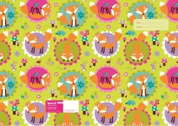 Book Jacket Spencil 9X7 Exercise Friendly Foxes