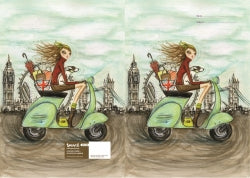 Book Jacket Spencil A4 Scooter In London