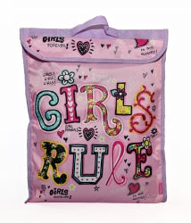 Homework Bag Spencil 44X37Cm Girls Rule